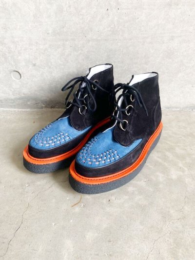 画像1: FACETASM (FACETASM×GEORGE COX SHOE HIGH) BLACK -30% OFF-