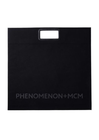 画像1: PHENOMENON + MCM (P+M "BIG SQUARE BAG / LEATHER × CANVAS") BLACK