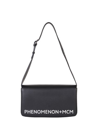 画像1: PHENOMENON + MCM (P+M "LEATHER MESSENGER BAG") BLACK
