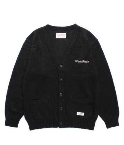 画像1: WACKO MARIA (MOHAIR CARDIGAN TYPE-2) BLACK