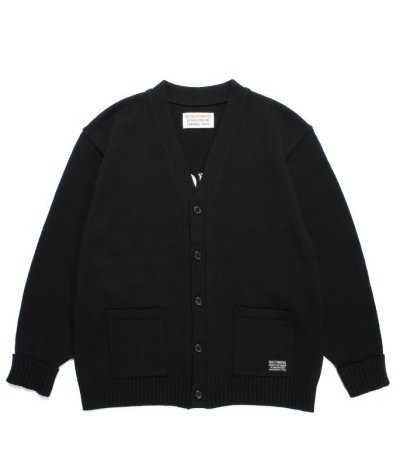 画像2: WACKO MARIA (LETTERED CARDIGAN TYPE-2) BLACK