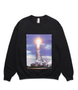 WACKO MARIA (JIRO KONAMI / CREW NECK SWEAT SHIRT TYPE-1) BLACK