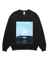 WACKO MARIA (JIRO KONAMI / CREW NECK SWEAT SHIRT TYPE-2) BLACK