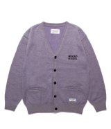 WACKO MARIA (MOHAIR CARDIGAN TYPE-2) PURPLE