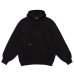 画像1: LQQK STUDIO (PINTUCK HOODIE) BLACK (1)