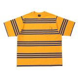 LQQK STUDIO (S/S RUGBY WEIGT POCKET TEE) ORANGE-NAVY