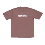 LQQK STUDIO (STACKED LOGO IRIDESCENT TEE) MAUVE