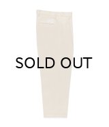 WACKO MARIA (DOUBLE PLEATED CHINO TROUSERS) BEIGE