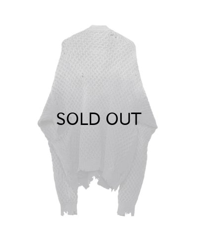 画像2: Maison MIHARA YASUHIRO (Sun Faded Like Knit Cardigan) BLACK
