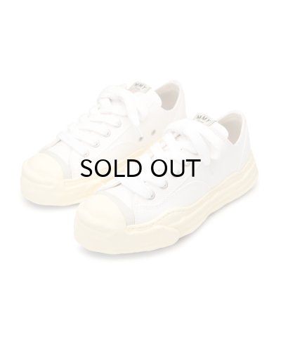 画像1: Maison MIHARA YASUHIRO ("HANK" VINTAGE COLOR SOLE CANVAS LOW-TOP SNEAKER) WHITE
