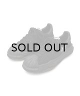 Maison MIHARA YASUHIRO ("BLAKEY" OG SOLE CANVAS LOW-TOP SNEAKER) BLK-BLK