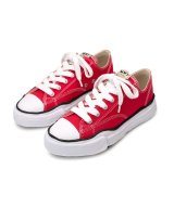 Maison MIHARA YASUHIRO ("PETERSON" OG SOLE CANVAS LOW SNEAKER) RED