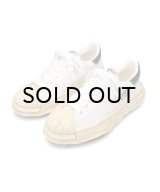 Maison MIHARA YASUHIRO ("BLAKEY" DYED SOLE CANVAS LOW-TOP SNEAKER) WHITE