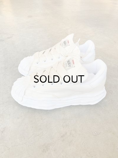 画像3: Maison MIHARA YASUHIRO ("BLAKEY" PUFFER OG SOLE CANVAS GARMENT DYED LOW-TOP SNEAKER) WHITE