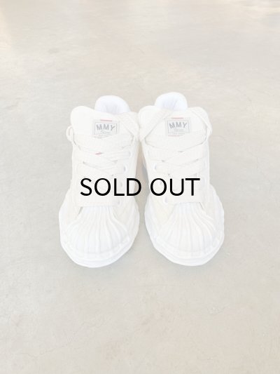 画像2: Maison MIHARA YASUHIRO ("BLAKEY" PUFFER OG SOLE CANVAS GARMENT DYED LOW-TOP SNEAKER) WHITE
