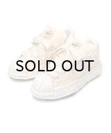 Maison MIHARA YASUHIRO ("BLAKEY" PUFFER OG SOLE CANVAS GARMENT DYED LOW-TOP SNEAKER) WHITE