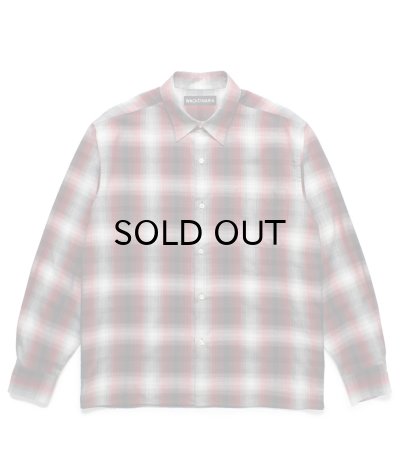 画像1: WACKO MARIA (REGULAR COLLAR SHIRT L/S TYPE-5) RED