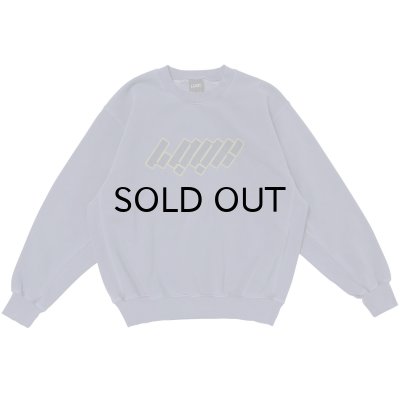 画像1: LQQK STUDIO (WASHED FLEECE CREWNECK) BLUE -30% OFF-