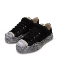 Maison MIHARA YASUHIRO ("HANK" OG SOLE DYED CANVAS LOW SNEAKER) BLACK