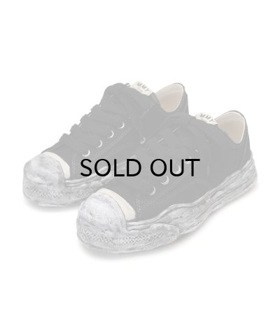 画像1: Maison MIHARA YASUHIRO ("HANK" OG SOLE DYED CANVAS LOW SNEAKER) BLACK