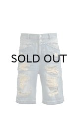 BREATH (SUICIDE STUDS DENIM SHORTS) INDIGO