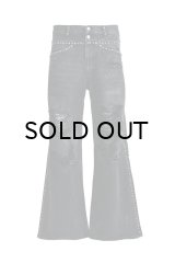 BREATH (SUICIDE STUDS WIDE DENIM PANTS) BLACK -30% OFF-