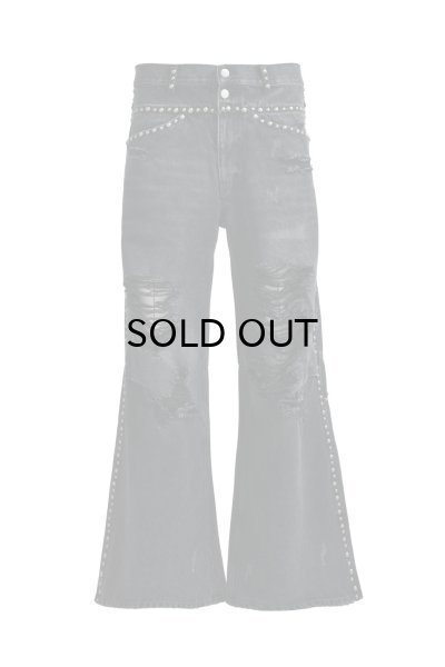 画像1: BREATH (SUICIDE STUDS WIDE DENIM PANTS) BLACK -30% OFF-