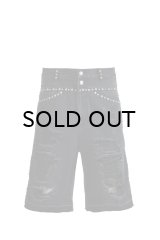 BREATH (SUICIDE STUDS DENIM SHORTS) BLACK -30% OFF-