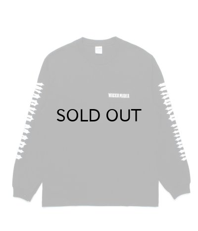 画像1: WACKO MARIA (WASHED HEAVY WEIGHT CREW NECK LONG SLEEVE T-SHIRT TYPE-1) BLACK