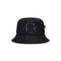 BLACK EYE PATCH (OG LABEL PATCHED DENIM BUCKET HAT) BLACK