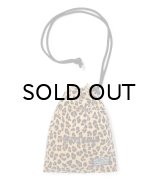 WACKO MARIA (LEOPARD SHOULDER POUCH TYPE-1) BEIGE