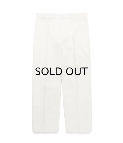 画像2: WACKO MARIA (DICKIES PLEATED TROUSERS) OFF WHITE