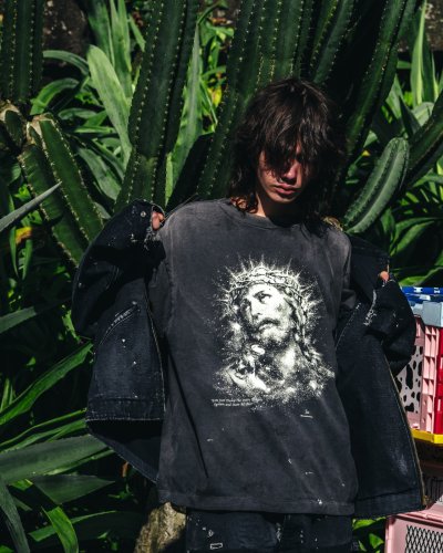 画像2: SAINT Mxxxxxx (JESUS SS TEE) BLACK
