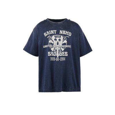 画像1: SAINT Mxxxxxx X NEIGHBORHOOD (STHD.SS TEE SAINT NBHD) NAVY