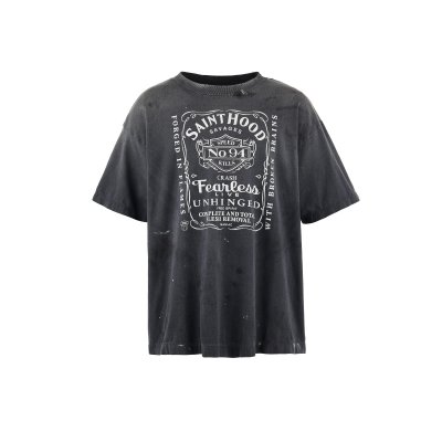 画像1: SAINT Mxxxxxx X NEIGHBORHOOD (STHD.SS TEE FEARLESS) BLACK