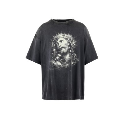 画像1: SAINT Mxxxxxx (JESUS SS TEE) BLACK