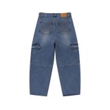BLACK EYE PATCH (URBAN ARROWS STITCHED CARGO JEANS) INDIGO