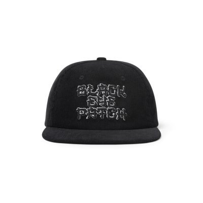 画像1: BLACK EYE PATCH (KANJI LOGO CORDUROY CAP) BLACK