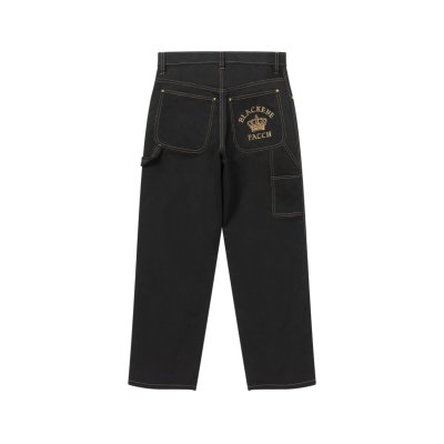 画像1: BLACK EYE PATCH (CROWN LOGO PAINTER PANTS) BLACK