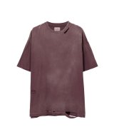 KAMIYA (“KMY-SNAKE” Distressed T-shirt) BROWN