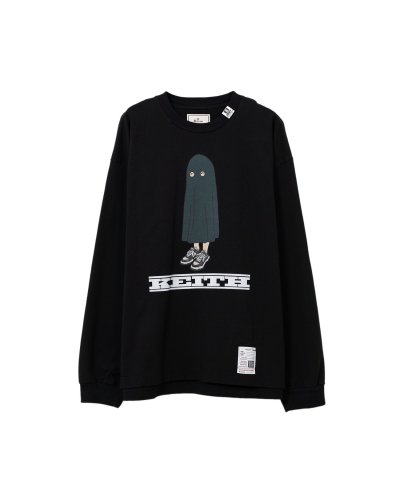 画像1: Maison MIHARA YASUHIRO (KEITH Printed Long Sleeve Tee) BLACK