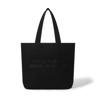 画像2: BLACK EYE PATCH (HWC LABEL TOTE BAG LARGE) BLACK