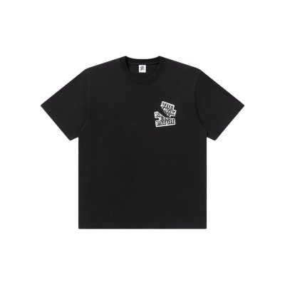 画像1: BLACK EYE PATCH (TORN OG LABEL TEE) BLACK