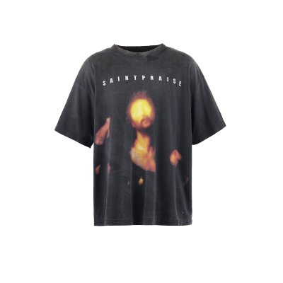 画像1: SAINT Mxxxxxx (SAINT PRAISE SS TEE) BLACK