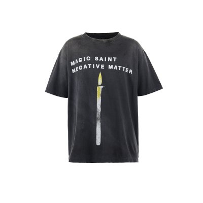 画像1: SAINT Mxxxxxx (CANDLE SS TEE) BLACK