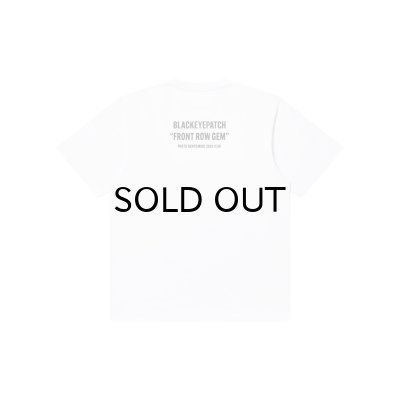 画像2: BLACK EYE PATCH (FRONT ROW GEM PHOTO TEE) WHITE