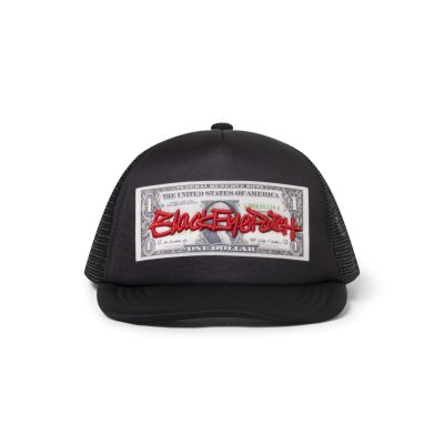 画像1: BLACK EYE PATCH (FASTHAND SCRIPT DOLLAR BILL MESH CAP) BLACK