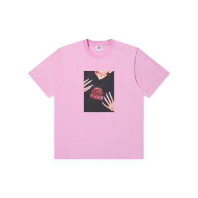 画像1: BLACK EYE PATCH (FRONT ROW GEM PHOTO TEE) PINK