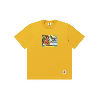 画像1: BLACK EYE PATCH (DANCEHALL RADIO TEE) MUSTARD