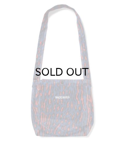 画像1: WACKO MARIA (SPEAK EASY / LEOPARD MESH SHOULDER BAG) BLUE